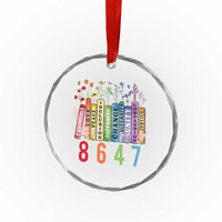 Retro 8647 Crystal Glass Ornament Equal Rights Book Flower Feminist Women Rights TS10