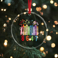Retro 8647 Crystal Glass Ornament Equal Rights Book Flower Feminist Women Rights TS10