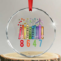 Retro 8647 Crystal Glass Ornament Foxtrots Delta Tangos Book Flower TS10