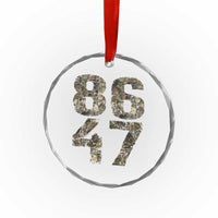 Retro 8647 Crystal Glass Ornament Vintage Camouflage Camo Skull - Wonder Print Shop