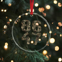 Retro 8647 Crystal Glass Ornament Vintage Camouflage Camo Skull TS10