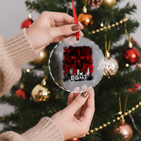 Retro 8647 Crystal Glass Ornament Vintage USA American Flag Skull TS10