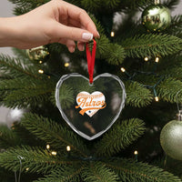 Retro Astro Script Name Heart Crystal Glass Ornament Baseball Heart Vintage Sports Fans