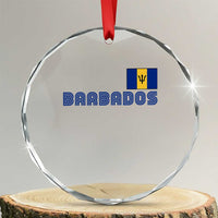 Retro Barbados Crystal Glass Ornament Vintage Barbadian Souvenir Caribbean Island Pride Heritage Gift
