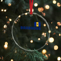Retro Barbados Crystal Glass Ornament Vintage Barbadian Souvenir Caribbean Island Pride Heritage Gift