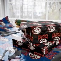 Retro Blood Moon Graphic Wrapping Paper Roll Mystic Celestial Gothic Astronomy Art