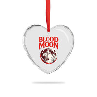 Retro Blood Moon Graphic Heart Crystal Glass Ornament Mystic Celestial Gothic Astronomy Art