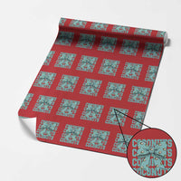 Retro Coconuts Coquette Bow Wrapping Paper Roll Summer Beach Coconut Fruit Humor