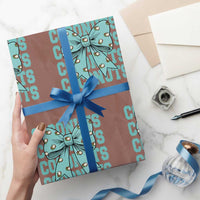 Retro Coconuts Coquette Bow Wrapping Paper Roll Summer Beach Coconut Fruit Humor