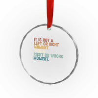 Retro Cory Booker Quotes Crystal Glass Ornament This is a Right or Wrong Moment Subtle FDT TS10