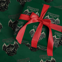 Retro Cryptid Hunter Wrapping Paper Roll Mothman Bigfoot Loch Ness Monster Cryptids - Wonder Print Shop