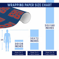 Retro December 25 Christmas Wrapping Paper Roll Vintage Holiday - Wonder Print Shop