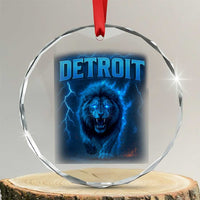 Retro Detroit Football Crystal Glass Ornament Love Lions Bootleg Vintage Rap Tee TS10