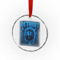 Retro Detroit Football Crystal Glass Ornament Love Lions Bootleg Vintage Rap Tee TS10