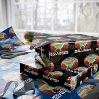 Retro Dinosaur Tennis Player Wrapping Paper Roll Real Legends Never Extinct - Wonder Print Shop