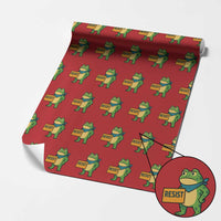 Retro Frog Resist Wrapping Paper Roll Free Portland Oregon Funny Cartoon Graphic - Wonder Print Shop