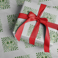 Retro Groovy Shamrock Smile Face St Patricks Day Wrapping Paper Roll