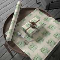 Retro Groovy Shamrock Smile Face St Patricks Day Wrapping Paper Roll