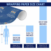Retro Hip Hop Easter Bunny Wrapping Paper Roll Funny Hippity Cool Rabbit Lovers Toddler