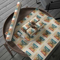 Retro Ice Hockey Player Wrapping Paper Roll Funny Never Underestimate An Old Man - Wonder Print Shop