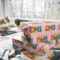 Retro Ice Hockey Player Wrapping Paper Roll Funny Never Underestimate An Old Man - Wonder Print Shop