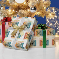 Retro Ice Hockey Player Wrapping Paper Roll Funny Never Underestimate An Old Man - Wonder Print Shop