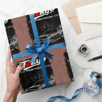 Retro JDM Drift Car Wrapping Paper Roll Japanese Tokyo Japan Drifting Race Car - Wonder Print Shop
