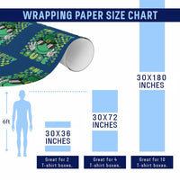 Retro St Patrick's Day Wrapping Paper Roll One Lucky Dude Green Checkered Heart Groovy - Wonder Print Shop