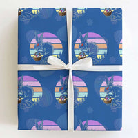 Retro Sunset Chupacabra Easter Egg Hunt Wrapping Paper Roll Cryptid Lover Gift