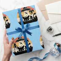 Retro Sunset Cryptid Squad Wrapping Paper Roll Cryptid Lover Gift
