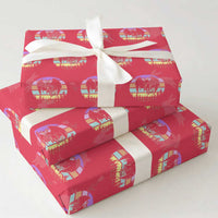 Retro Sunset Mothman Easter Egg Hunt Wrapping Paper Roll Cryptid Lover Gift