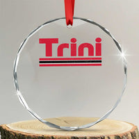 Retro Trini Crystal Glass Ornament Trinidad and Tobago Flag Caribbean Pride Heritage Gift
