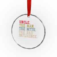 Retro Uncle Crystal Glass Ornament Best Funny Uncle Fathers Day TS10