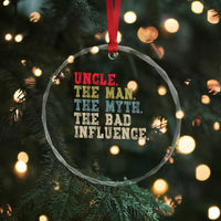 Retro Uncle Crystal Glass Ornament Best Funny Uncle Fathers Day TS10