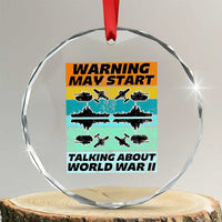 Retro World War 2 Memorabilia Crystal Glass Ornament May Start Talking About WWII WW2 Gear TS02