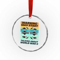 Retro World War 2 Memorabilia Crystal Glass Ornament May Start Talking About WWII WW2 Gear TS02