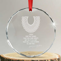 RGB Inspirational Quotes Crystal Glass Ornament Fight For The Things You Care About TS02
