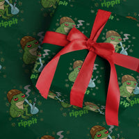 Rippit Frog Wrapping Paper Roll Funny 420 Stoner Weed Humor - Wonder Print Shop
