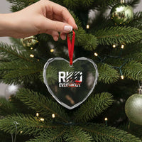 RKO Everybody Heart Crystal Glass Ornament Grunge Blood Stained Scratch Mark