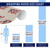 Ro Norway Viking Norwegian Flag Nordic Pride Wrapping Paper Roll