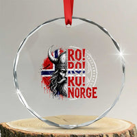 Ro Ro Norge Norway Flag Crystal Glass Ornament Cool Norwegian Viking