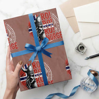 Ro Ro Norge Norway Flag Wrapping Paper Roll Cool Norwegian Viking
