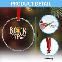 Rock The STAAR Day Crystal Glass Ornament Texas Teacher Student Motivational Testing