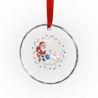 Rollin With My Snowmies Crystal Glass Ornament Bowling Xmas Gift - Wonder Print Shop