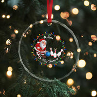 Rollin With My Snowmies Crystal Glass Ornament Bowling Xmas Gift TS12