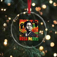 Rosa Parks Crystal Glass Ornament Strong Black Women Pride