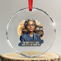 Rosa Parks Tired Of Giving In Crystal Glass Ornament Civil Rights Activist