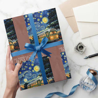 Rosa Parks Wrapping Paper Roll Starry Night Van Gogh Black History African - Wonder Print Shop
