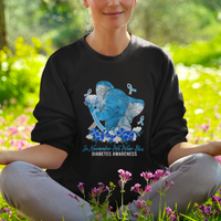 In November We Wear Cute Blue Elephant Diabetes Awareness Sweatshirt - Wonder Print Shop