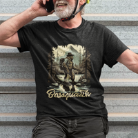 Funny Fishing T Shirt Bigfoot Fishing Outdoor Bigfoot Team Sasquatch Hunting Fishing Gifts For Men Women Fisherman - Wonder Print Shop